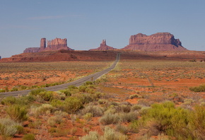 США, Юта, долина, скалы, дорога, красота США, Юта, долина, скалы, дорога, красота