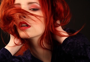 Ariel, Piper Fawn, модель, рыжая, лицо, волосы, губы, крупным планом