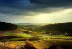 storm, clouds.rain, sky, fields