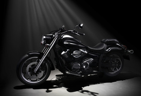 Мотоцикл, Yamaha, черный