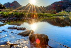 water, rocks, oceans, sun, sea, naturals