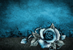 vintage, grunge, rose, paper, wallpaper, blue, floral, texture, , , , , 