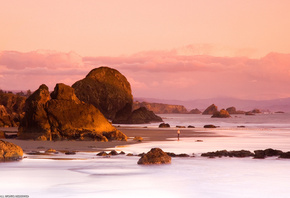 rock, water, sand, ocean