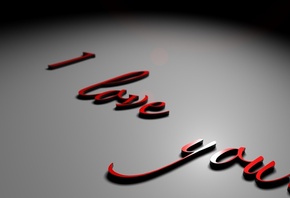 love, I LOVE YOU, letters, red