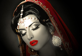 indian, bride, red, effect, cute, hot, sexy, beauty, desktop, babes, model, ...