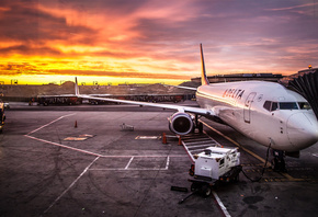 b737, boeing 737, delta airlines, plane, 