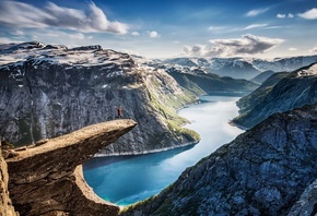 Норвегия, горы, фьорд, красиво, экстрим, отдых