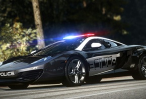 McLaren, wheelbarrow, police, cop