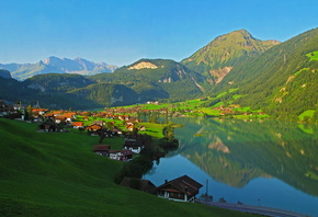 switzerland, Mountains, landscape, lungern