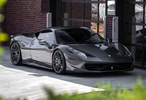 ferrari, 458, italia, gray