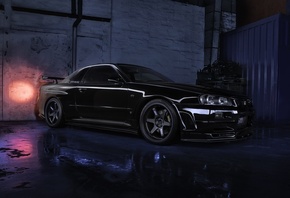 Nissan Skyline R34 GTR V, Nissan, Skyline