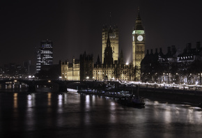 Paulo Ebling, photographer, ночь, Лондон, парламент, Биг-Бен, огни, величие