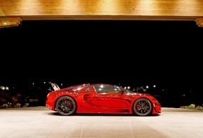Bugatti Veyron, Bugatti, Veyron, гиперкар, красный