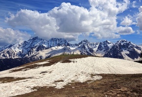 горы, снег, весна, кавказ, красная поляна, перевал аишхо, by Никишин Евгени ...