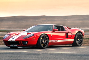 ford, gt, red, black, wheels