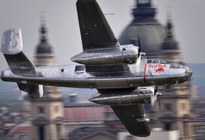 самолёт, B-25, Red Bull, Budapest