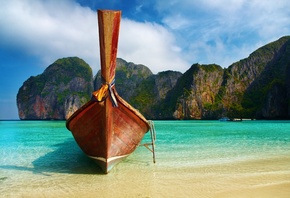 beach, boat, rock, ����, ���
