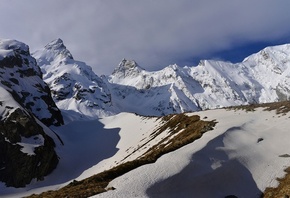 Белоснежные вершины, горы, снег, Хасан Журтов