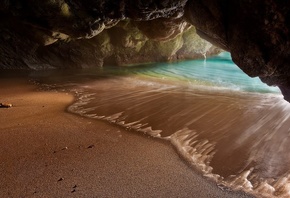 фото, скалы, песок, море, грот, красиво