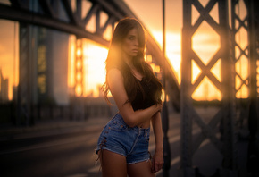 , Eva, , beauty, , , , , , , , , -, , , , sunset, , light, germany, city, , , skyline, , Martin Kuhn