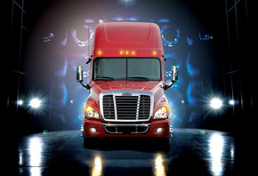 Freightliner, грузовик, тягач, красный