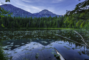 , , , , , , Johns Lake Glacier, HDR, 