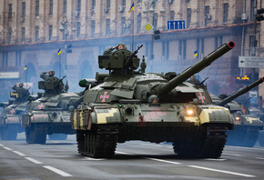военный, парад, Киев, танки, Т-64БМ Булат, ОБТ, защита, мощь, броня