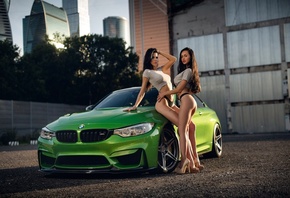 Valeriya Ogel, Mashulya Shelestova, women, car, couple, brunette, ass, blac ...