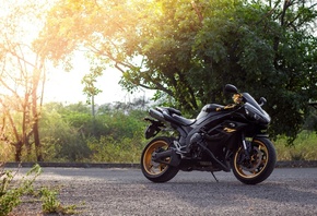 yamaha, yzf-r1, black, bike, supersport, , , ,  ...