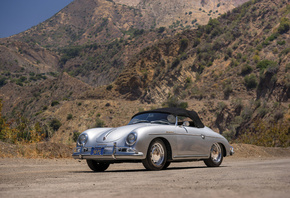 Porsche, классика, 1958-59, 356A, 1600, Super, Speedster by Reutter, Серебристый