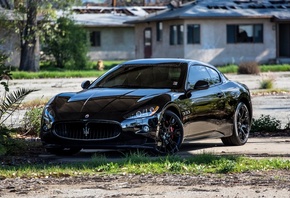 Maserati, Granturismo, MC Stradale, black, мазерати, грантуризмо, страдале, ...