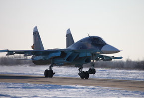 Оружие, российский, самолёт, бомбардировщик, Су-34
