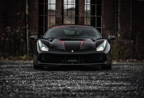 ���, �������, 488, ������, ��������, Edo, Competition, Ferrari, 488, GTB, black, supercar
