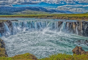Godafoss, Iceland, �������, ����, ��������, ��������