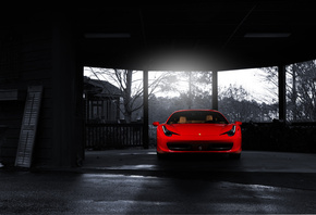 Ferrari, 458, italia, red, front