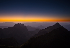 HORIZON, SUNSET, MOUNTAINS, ����, �������