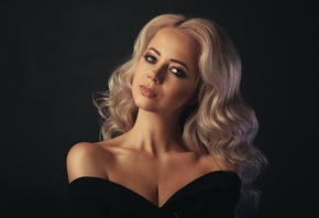 women, face, portrait, simple background