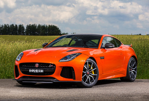 Jaguar, 2016, F-Type, SVR, Оранжевый, Металлик