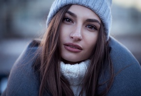 women, portrait, face, depth of field