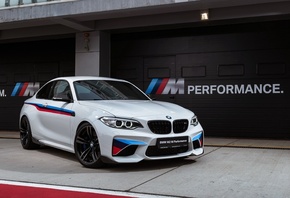 BMW, M2, F87, white, coupe