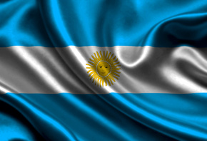 Аргентина, флаг, 3d, Argentina, flag