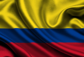 Колумбия, флаг, 3d, Colombia, flag