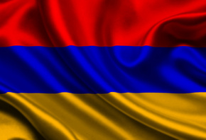 Армения, флаг, 3d, Armenia, flag