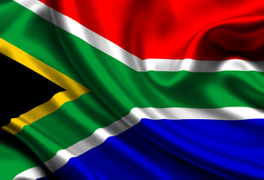 Южно-Африканская Республика, флаг, 3d, Republic of South Africa, flag