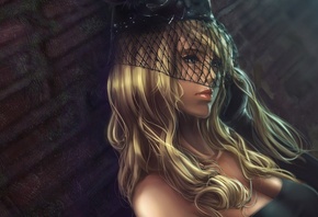 �������, blonde, art, girls