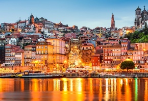 Португалия, дома, город
