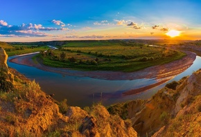 clouds, grasslands, medora, national, nature, park, parks, rivers, roosevel ...