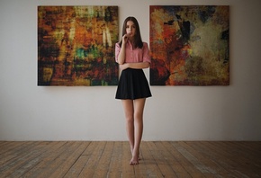 Kseniya Kokoreva, Xenia Kokoreva, Sergey Fat, skirt, portrait, women