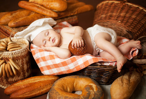 Анна Леванкова, ребёнок, младенец, поварёнок, хлеб, булки, мучное