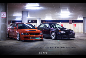 orange, lancer, Mitshubishi, , evo, evolution, Black, subaru, impreza